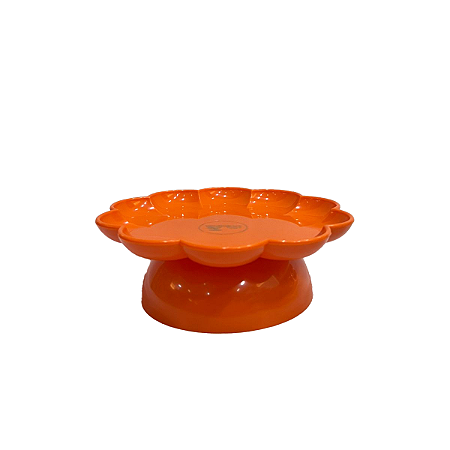 Boleira Flor Pequena Com Pé Laranja Só Boleiras Festa
