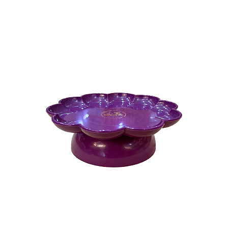 Boleira Flor com Pé Roxo Só Boleiras Decorativo