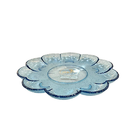 Bandeja Flor Glitter Azul Bebê Só Boleiras