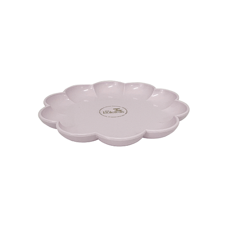 Bandeja Flor Rosa Claro Só Boleiras Decorativo