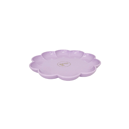 Bandeja Flor Lilás Só Boleiras Decorativo