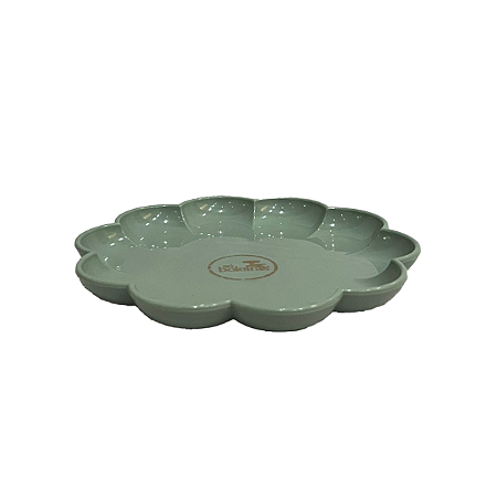 Bandeja Flor Verde Menta Só Boleiras Decorativo