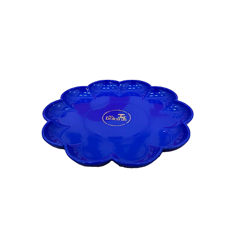 Bandeja Flor Azul Bic Só Boleiras Decorativo