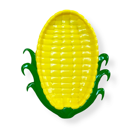 Milho Só Boleiras Pintado Verde/Amarelo Bandeja Plástico ABS