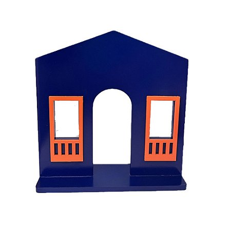 Casa Da Vila Na Base Festa Junina Grande Azul Com Laranja