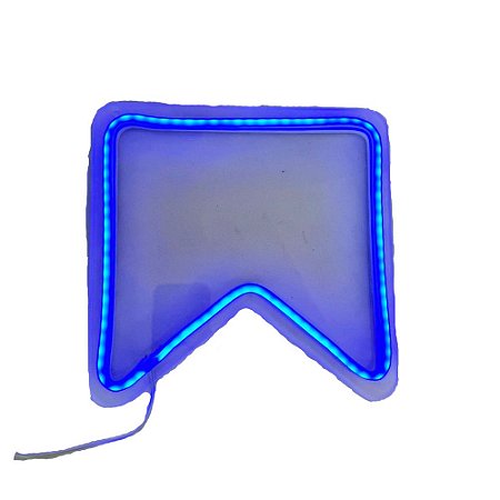 Bandeirola De Led Azul Acrilico Decoração Festa Junina