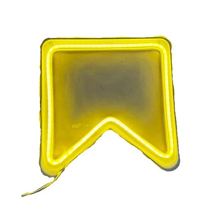 Bandeirola De Led Amarela Acrilico Decoração Festa Junina