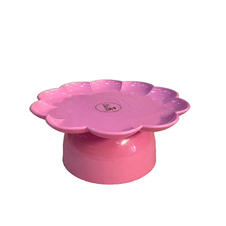Boleira Flor Grande Com Pé Só Boleiras Rosa Festa