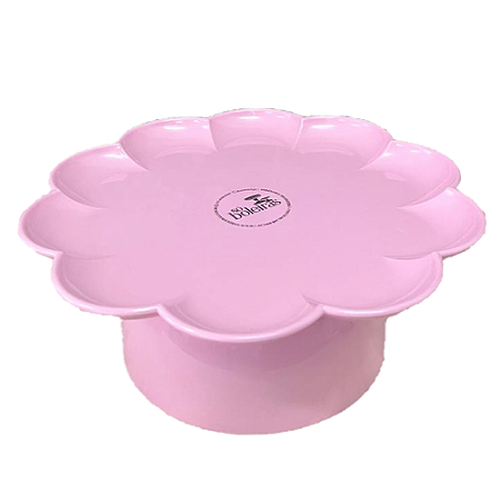 Boleira Flor Grande Com Pé Só Boleiras Rosa Claro Festa