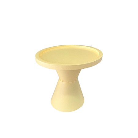 Prato Bahamas Peq Pé Duplo Amarelo Candy Fosco Decorar Festa