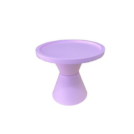 Prato Bahamas Peq Pé Duplo Pink Fosco Decorar Festa