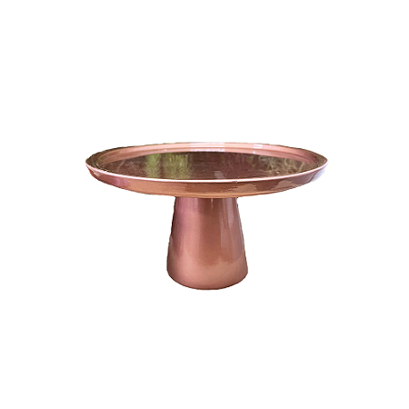 Mini Prato Chicago Pequeno Rose Gold Decorativo Festa Cerâmica