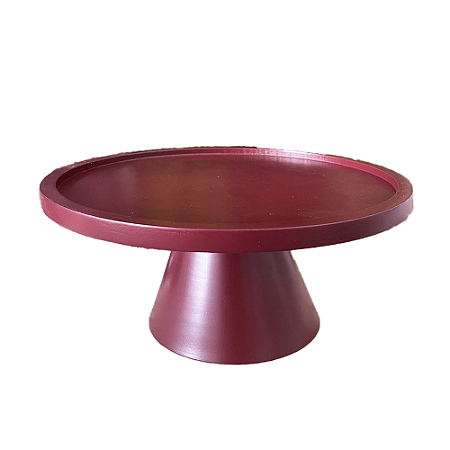 Prato Bahamas Gde Pé Simples Ameixa Fosco Decoração Festa