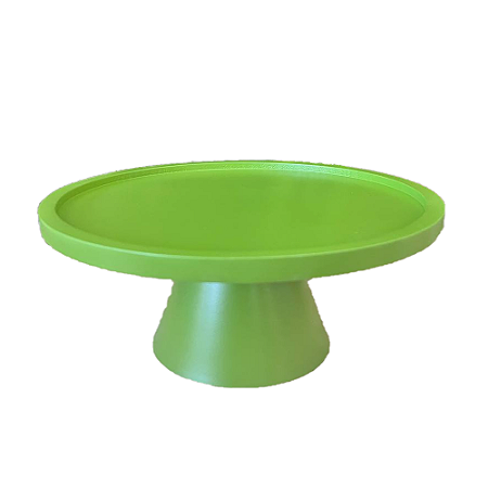 Prato Bahamas Gde Pé Simples Verde Limão Fosco Decoração Festa