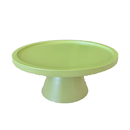 Prato Bahamas Gde Pé Simples Verde Abacate Fosco Decorar Festa