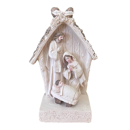 Presepio Sagrada Família Resina Decorativo Natal Festas