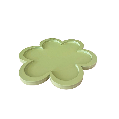 Bandeja Florzinha MDF Verde Abacate Decorativa Festas Enfeite