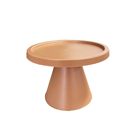 Boleira Cone Plástico 21Cm Caramelo Decoração Para Bolos