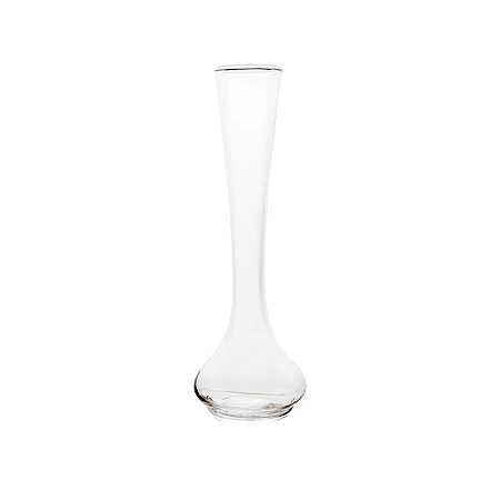 Vaso De Vidro Tipo Decanter Decoração Flores Transparente