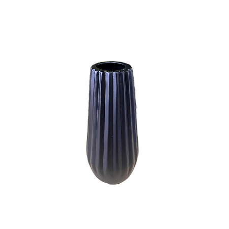 Vaso Ceramica Alemanha Preto Decoração Festas Flores