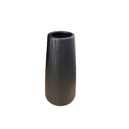 Vaso Ceramica França Preto Decoração Festas Flores