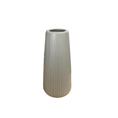 Vaso Ceramica França Cinza Decoração Festas Flores