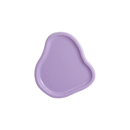 Bandeja Orgânica Dubai Plástica Decoração Lilás Candy Mod 2
