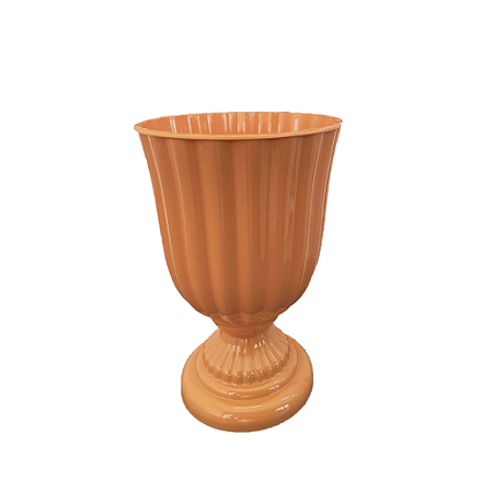 Vaso Plástico Dubai Pequeno Papaya Decorativo Flores Jardim