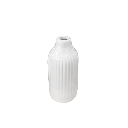 Vaso Salvador Cerâmica Pequeno Branco Decoração Festas Flores