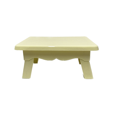 Banquinho Decorativo Festas Plástico Amarelo Candy Decoração