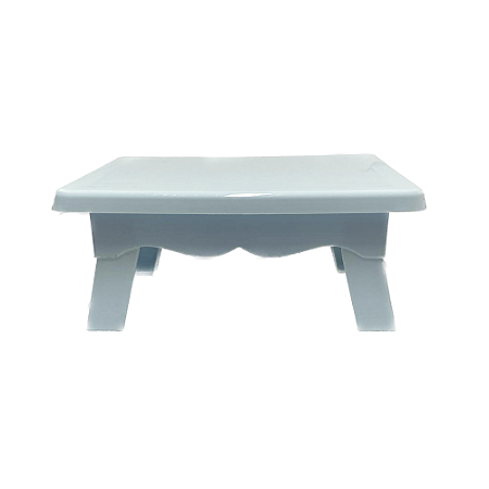 Banquinho Decorativo Festas Plástico Azul Candy Decorativo