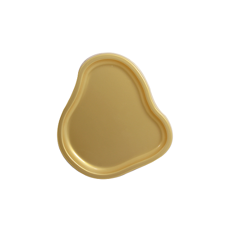 Bandeja Orgânica Dubai Plástica Decoração Dourado Mod2