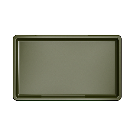 Bandeja Retangular Dubai Plástica Verde Eucalipto 18Cm
