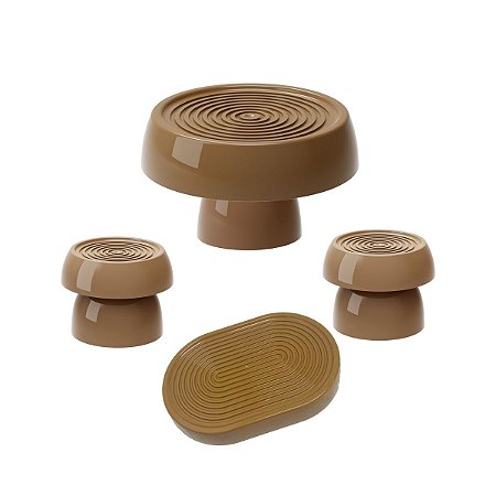 Kit Alegra Noz Moscada Decoração Festas Boleira Bandejas