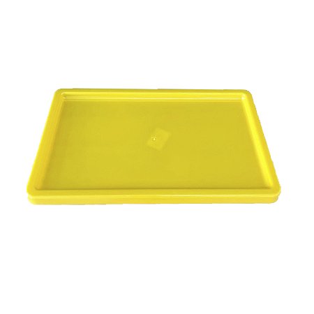 Bandeja Retangular Plastico Amarelo Decorações Festas