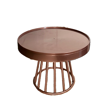 Prato Plástico Romano Rose Gold Decoração Festas Desmontável