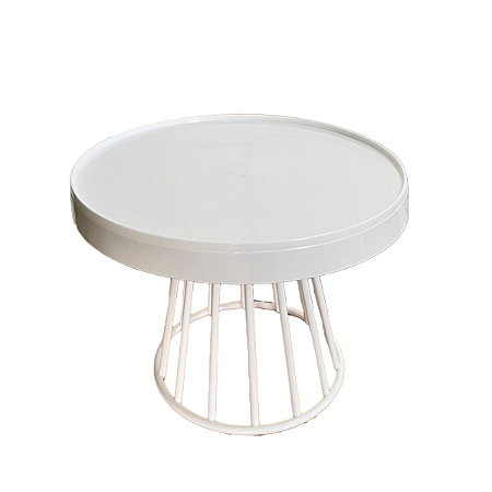 Prato Plástico Romano Branco Decoração Festas Desmontável