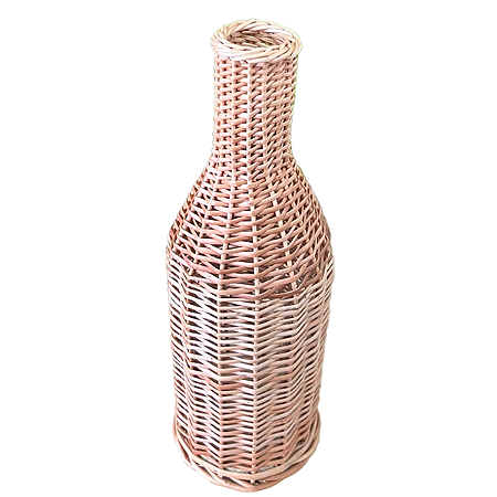 Vaso De Vime De Mesa Reto Grande Sem Verniz Decoração