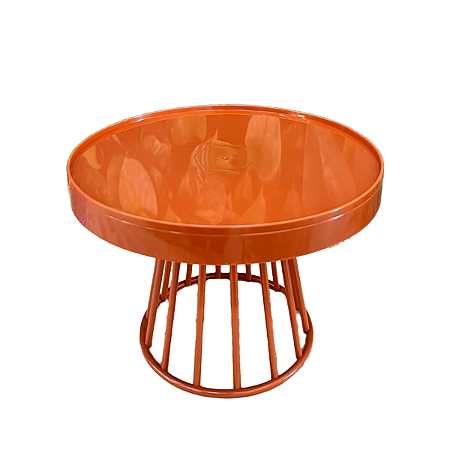 Prato Plástico Romano Terracota Decoração Festas Desmontável