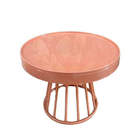 Prato Plástico Romano Mocha Mousse Decoração Festas Desmontável