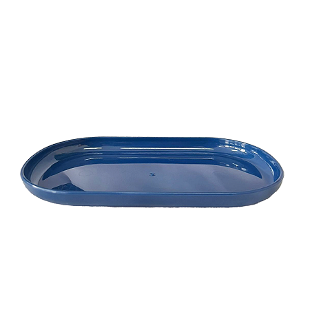 Bandeja Oval Plástico 22x13 Azul Royal Decoração Festa