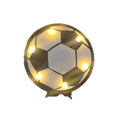 Bola De Futebol Plástico De Led Decoração Festas