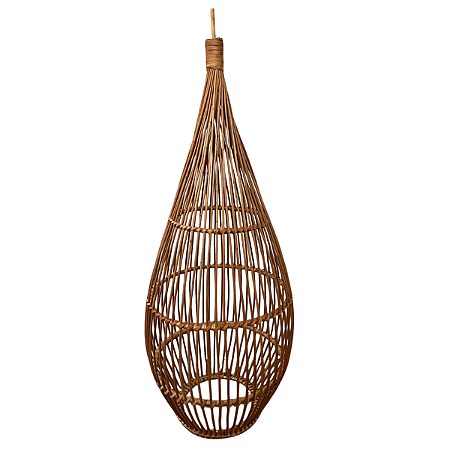 LUMINARIA DE VIME GRANDE GOTA SEM VERNIZ