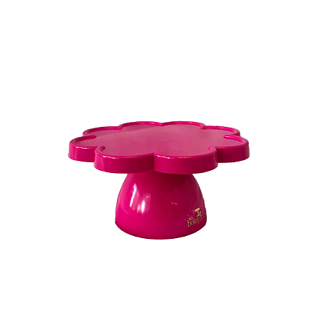 Boleira Flower Só Boleiras Pequeno 23x12 Pink Decoração