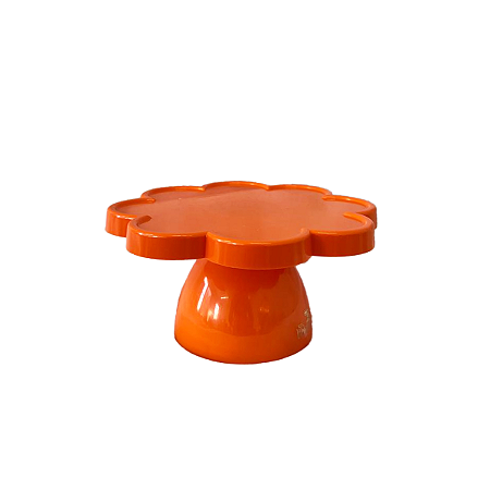 Boleira Flower Só Boleiras Pequeno 23x12 Laranja Decoração
