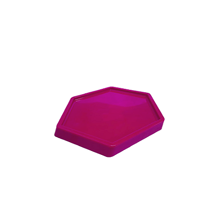 BANDEJA SEXTAVADA DUBAI PLASTICO PEQUENO 16 CM MAGENTA