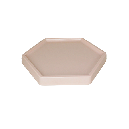 BANDEJA SEXTAVADA DUBAI PLASTICO GRANDE 18 CM BEGE