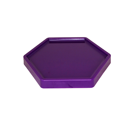 BANDEJA SEXTAVADA DUBAI PLASTICO GRANDE 18 CM ROXO