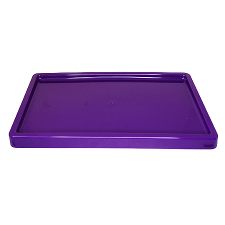 BANDEJA RETANGULAR DUBAI PLASTICO ROXO