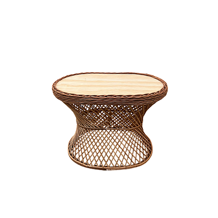MESA DE VIME CINTURINHA OVAL PEQUENA SEM VERNIZ